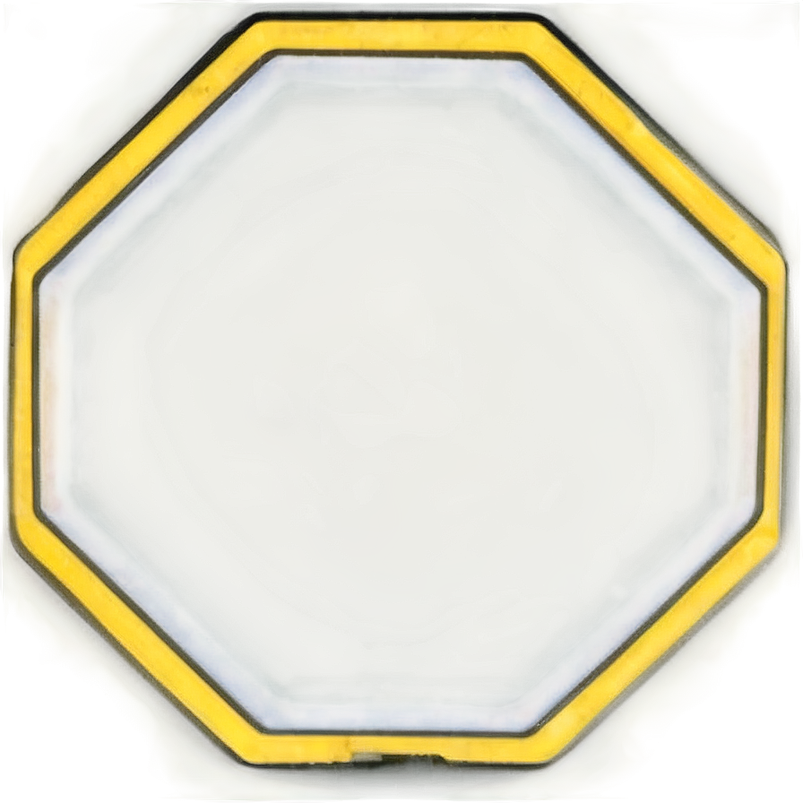 Yellow Octagon Sign Png 61 PNG image