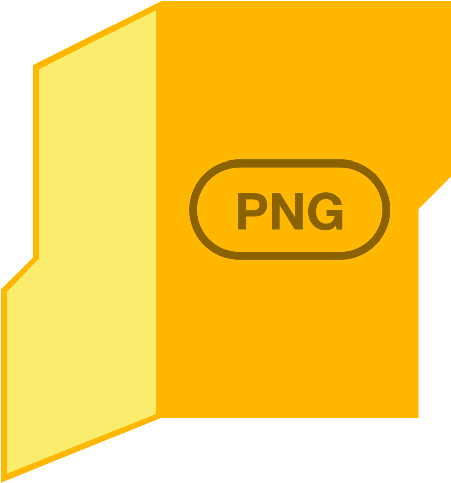 Yellow P N G Folder Icon PNG image