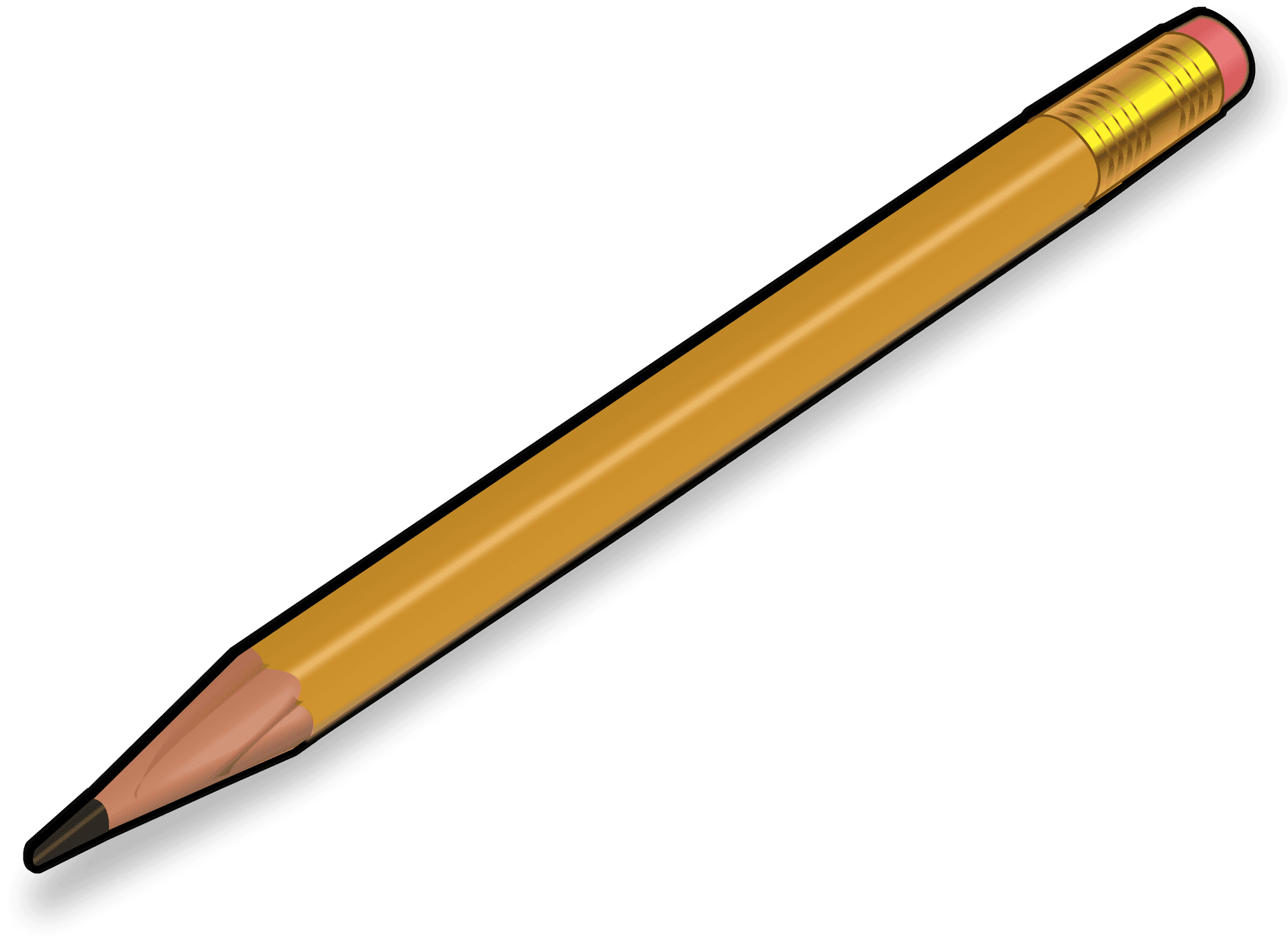 Yellow Pencil Clipart.png PNG image