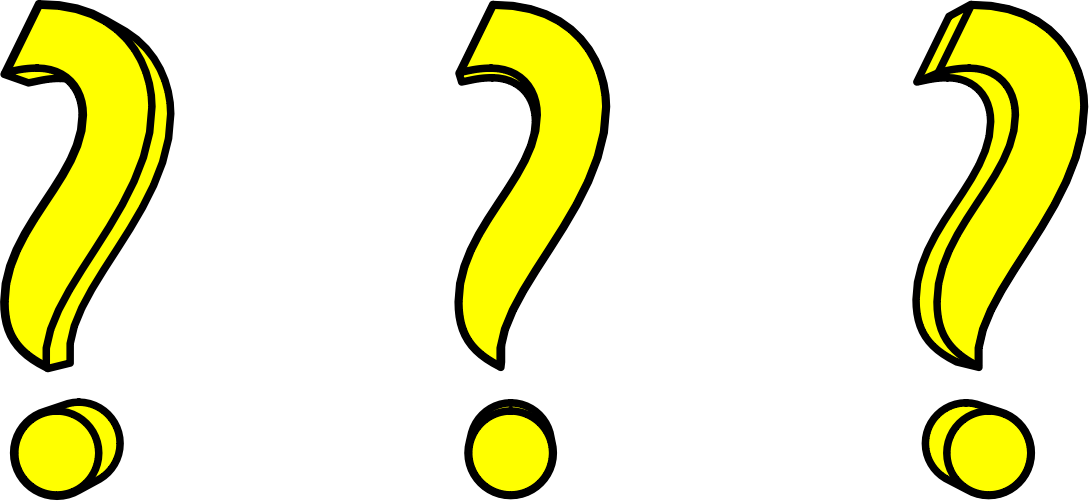 Yellow Question Marks PNG image