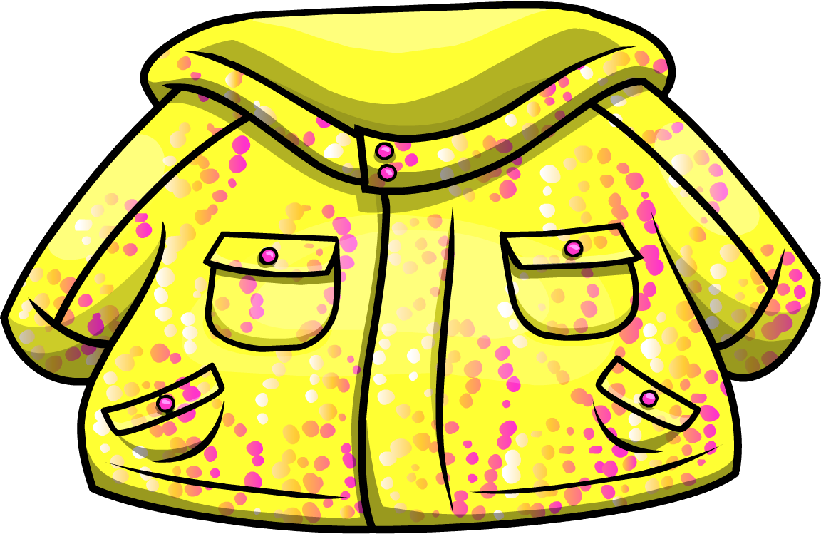 Yellow Raincoat Cartoon Illustration PNG image