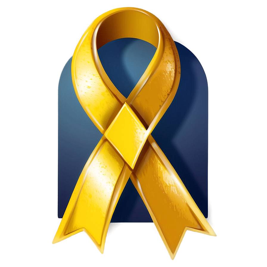 Yellow Ribbon A PNG image