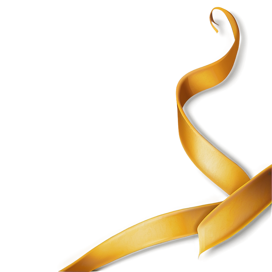 Yellow Ribbon Banner Png 45 PNG image