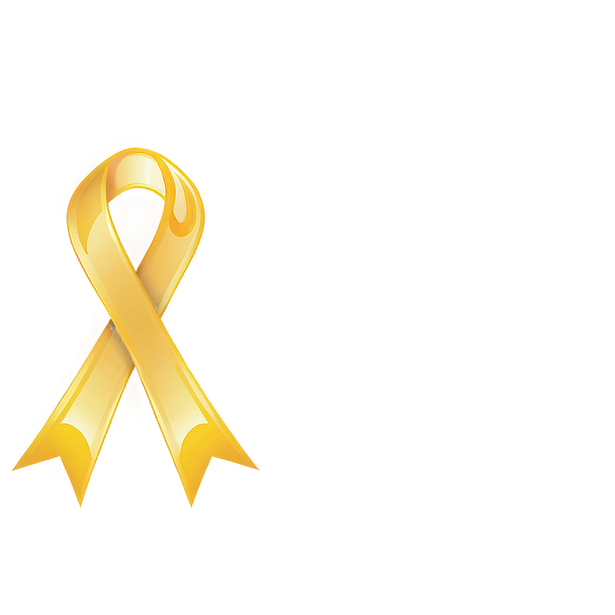 Yellow Ribbon With Bow Png Qdt18 PNG image