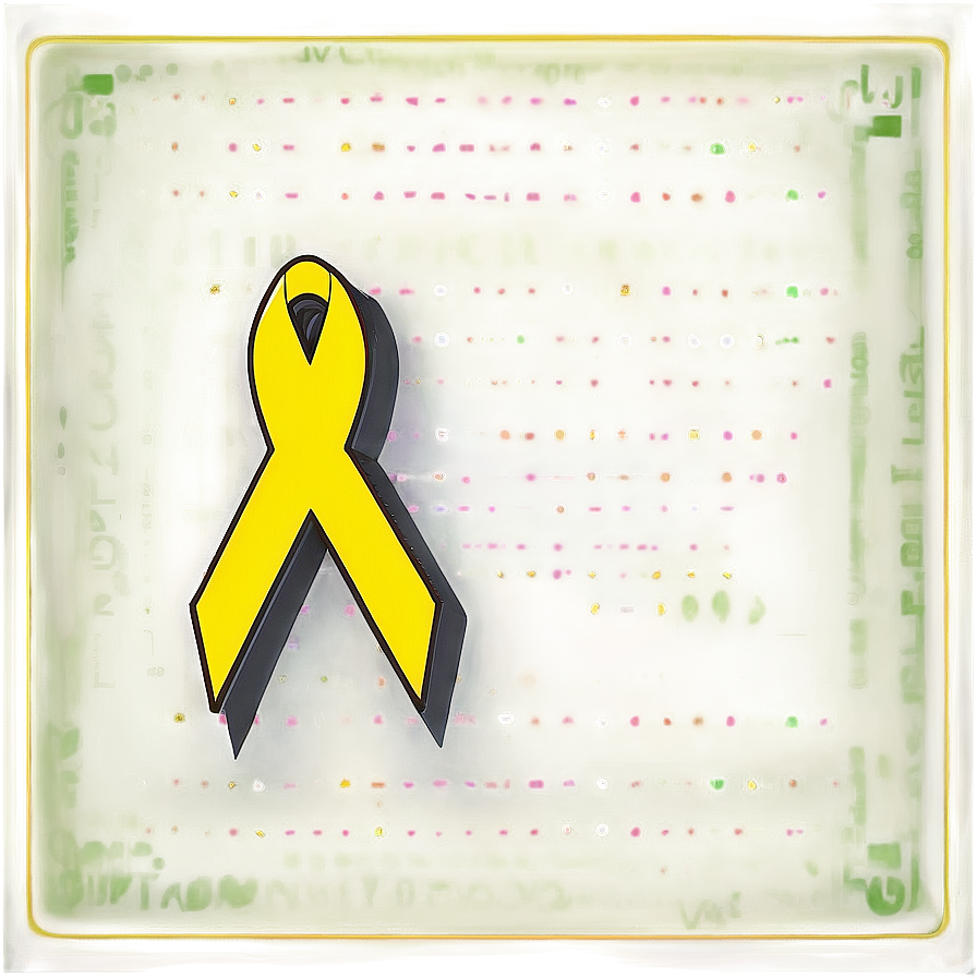 Yellow Ribbon With Message Png 43 PNG image