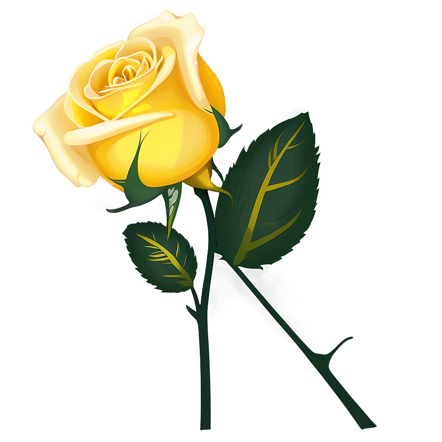 Yellow Rose Clipart Png 06272024 PNG image