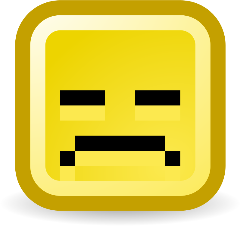 Yellow Sad Face Emoji.png PNG image