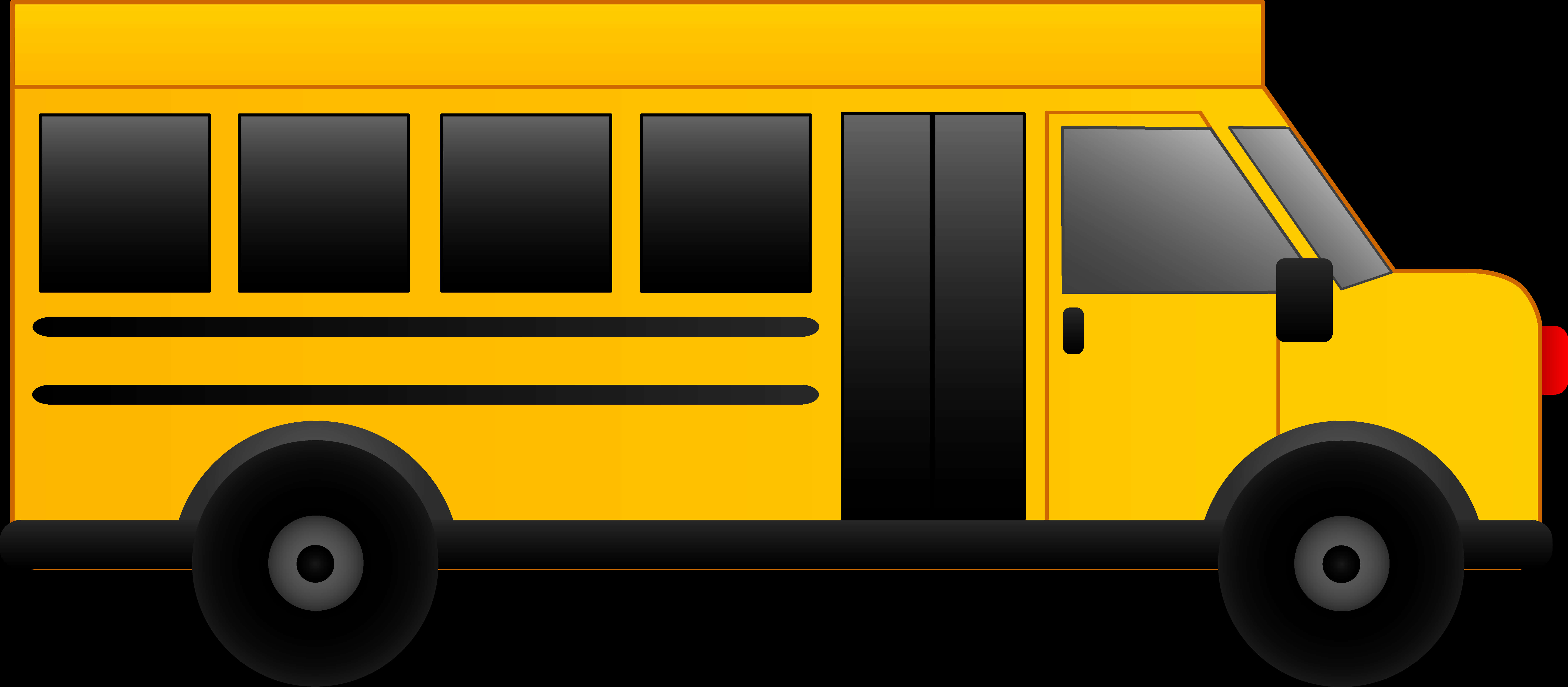 Yellow School Bus Vector Illustration PNG image