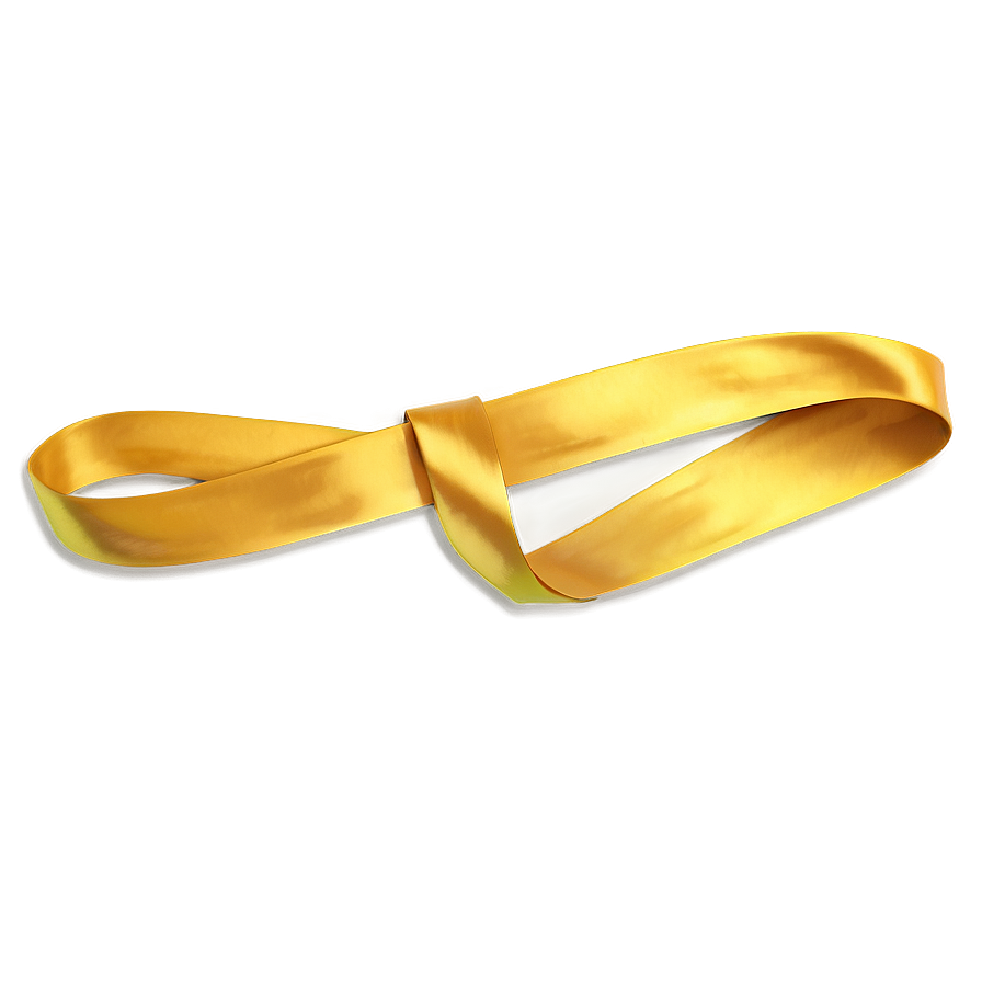 Yellow Silk Ribbon Png 98 PNG image