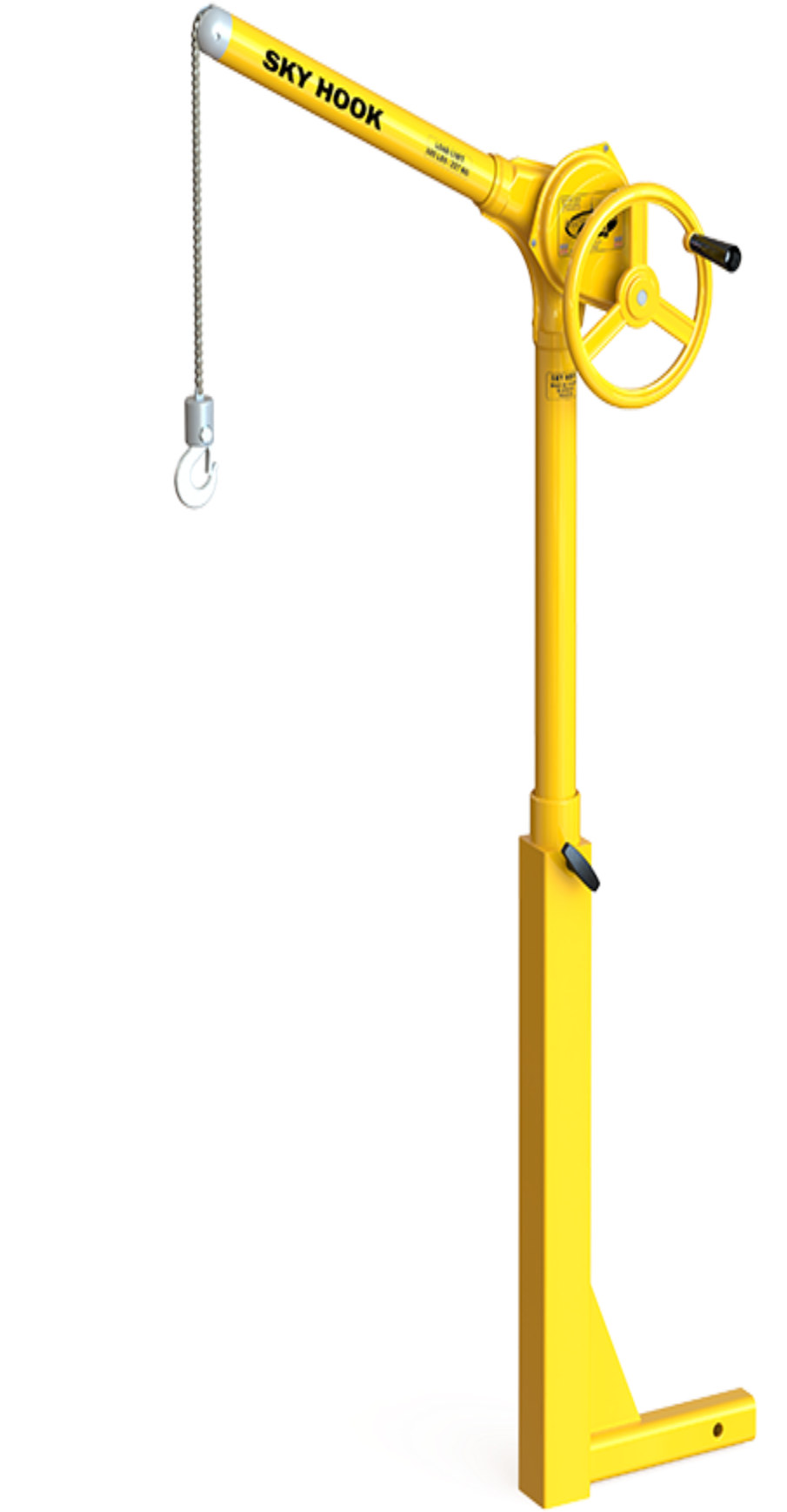 Yellow Sky Hook Crane PNG image