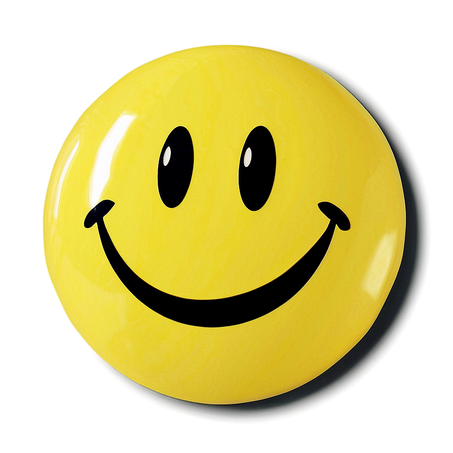 Yellow Smiley Face Decal Png 06272024 PNG image