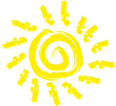 Yellow Spiral Black Background PNG image