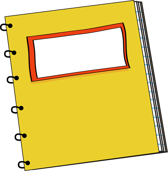 Yellow Spiral Notebook Clipart PNG image