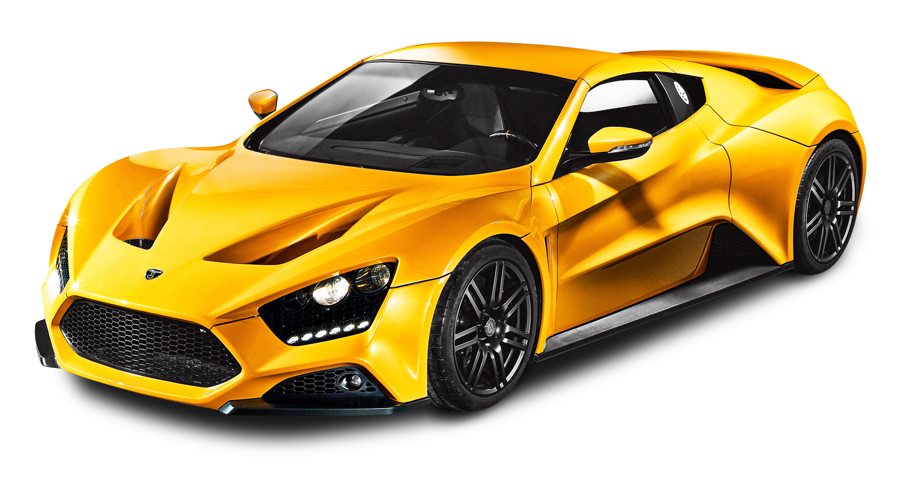 Yellow Sports Car Isolated PNG image