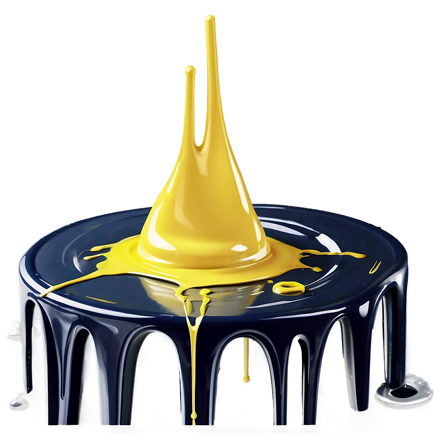 Yellow Spray Paint Drip Png Hhl90 PNG image