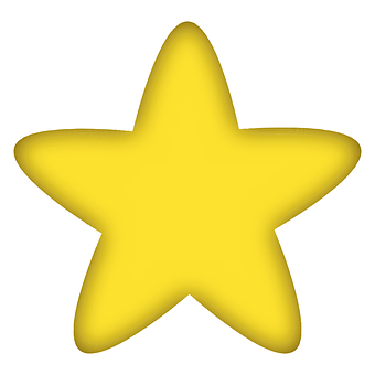 Yellow Star Graphic PNG image