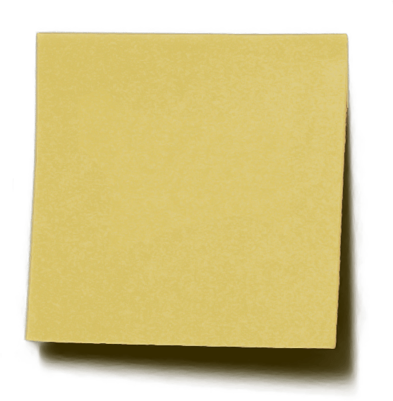 Yellow Sticky Note Paper Texture PNG image