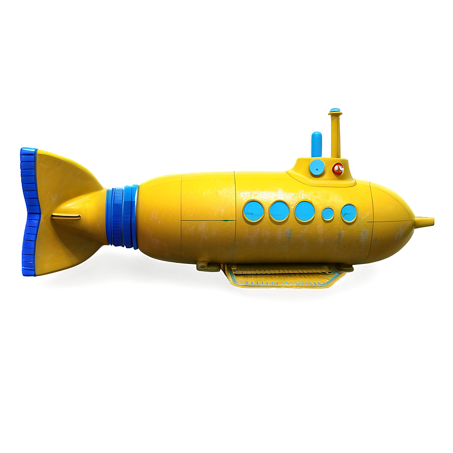 Yellow Submarine In Ocean Png 06292024 PNG image