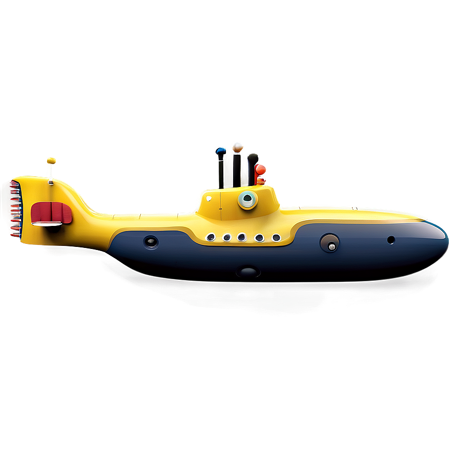 Yellow Submarine Sea Exploration Png 06292024 PNG image