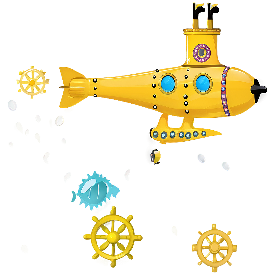 Yellow Submarine Sea Exploration Png Rbn49 PNG image