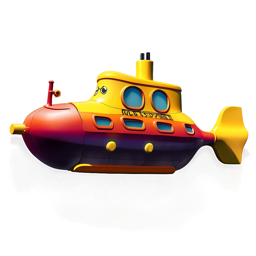 Yellow Submarine Underwater Adventure Png 78 PNG image