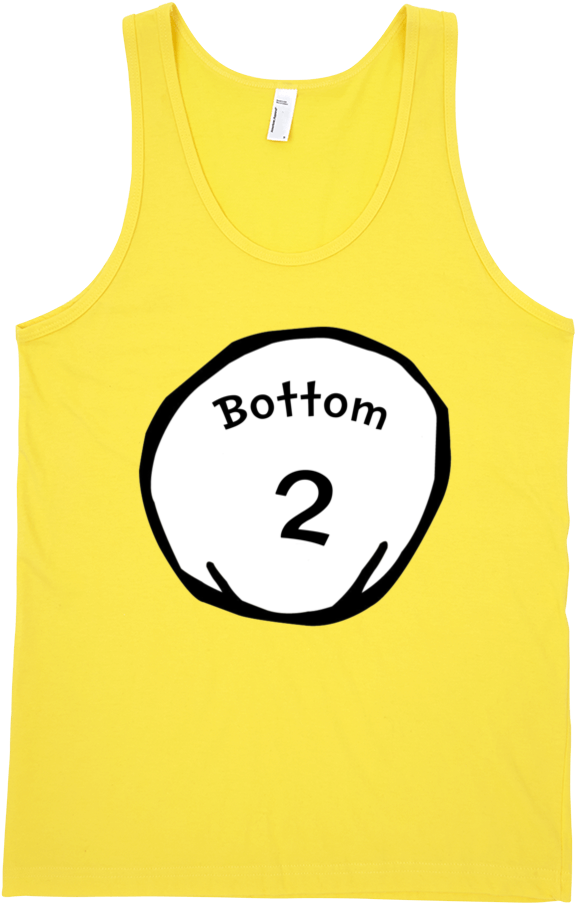 Yellow Tank Top Bottom2 Graphic PNG image