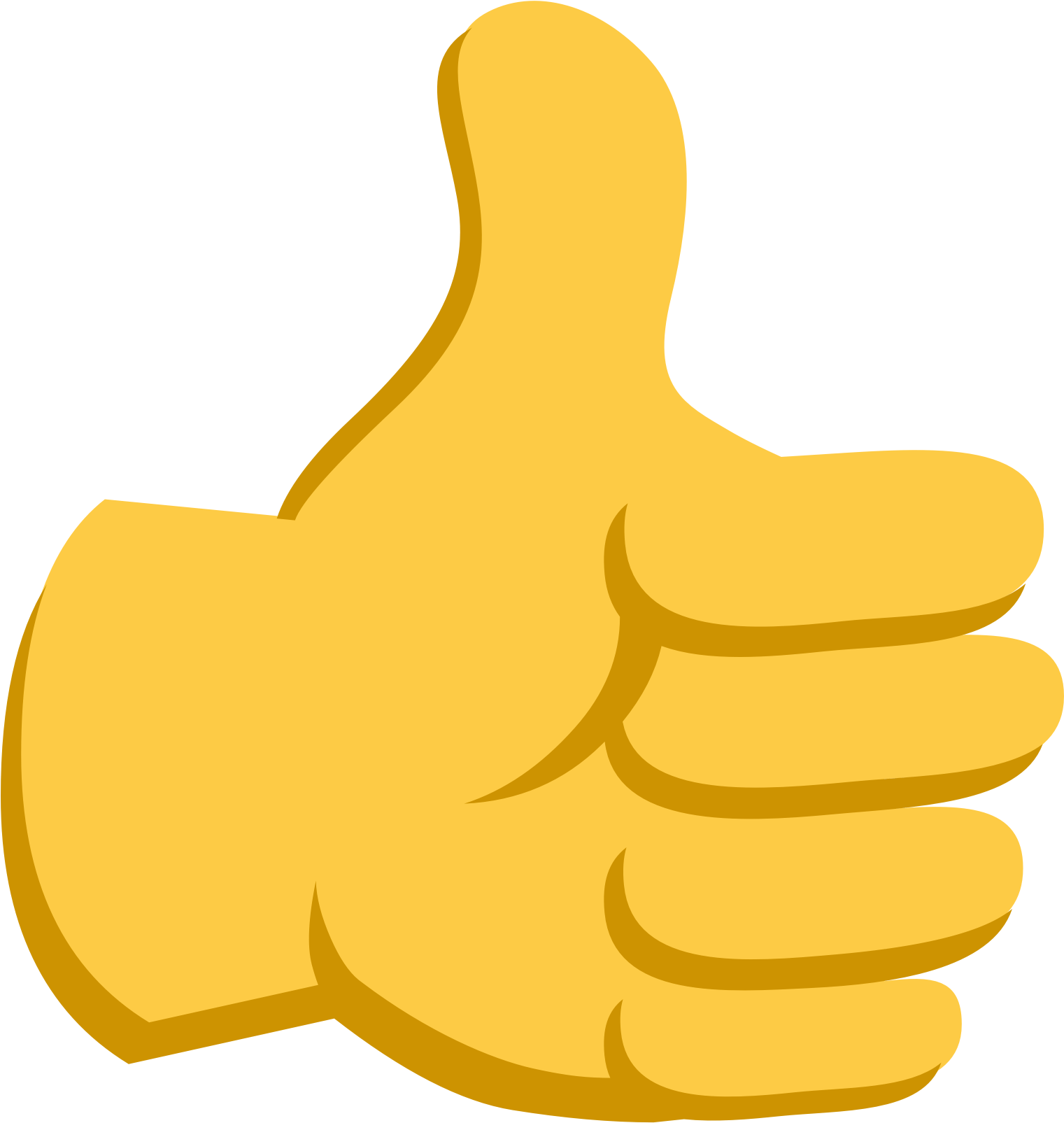 Yellow Thumbs Up Emoji.png PNG image