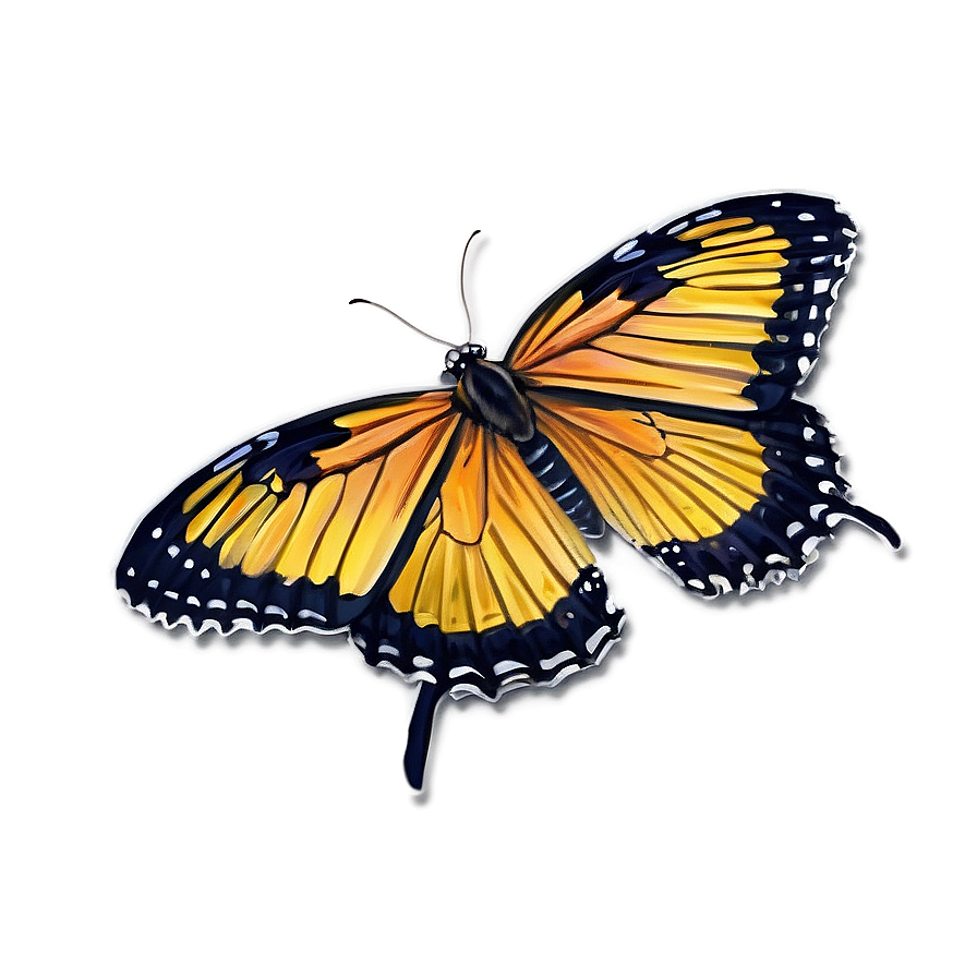 Yellow Tiger Butterfly Png Ybe PNG image