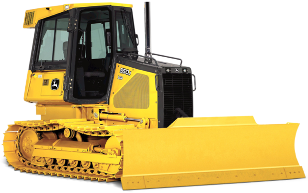 Yellow Track Bulldozer Isolated PNG image