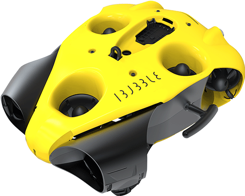 Yellow Underwater R O V Drone PNG image