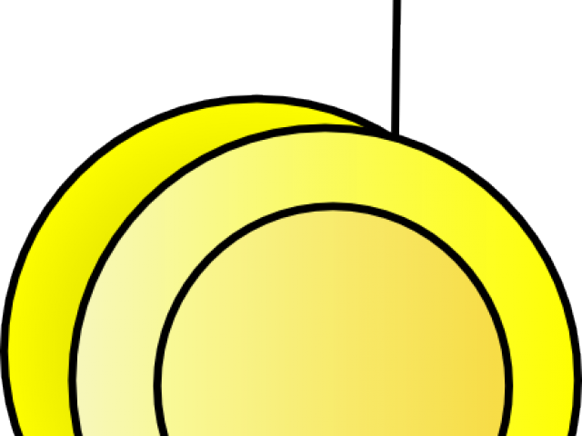 Yellow Yoyo Cartoon Illustration PNG image