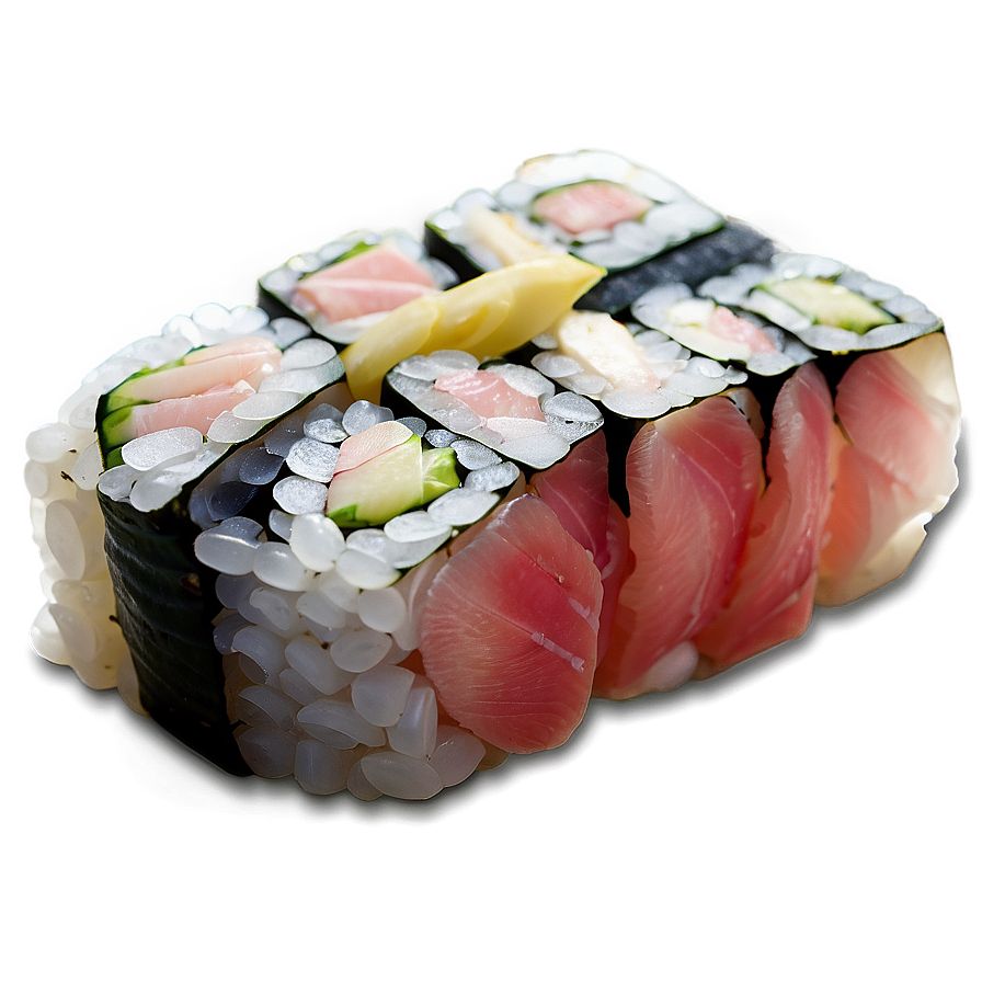 Yellowtail Sushi Piece Png 05212024 PNG image