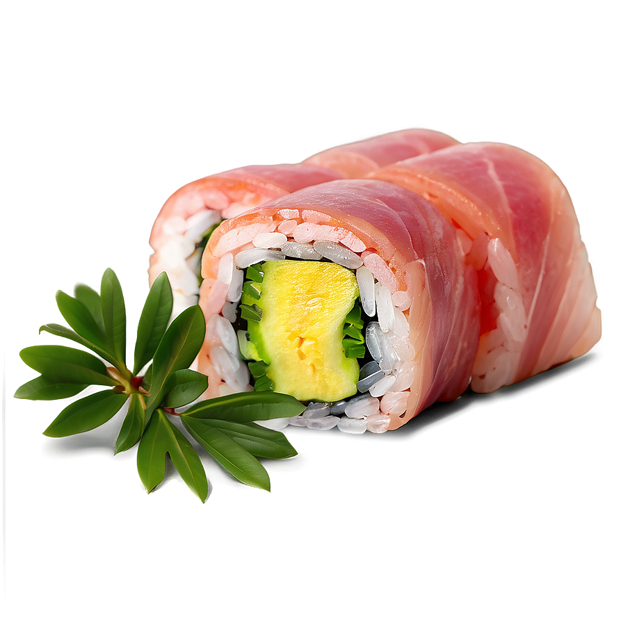 Yellowtail Sushi Piece Png 75 PNG image