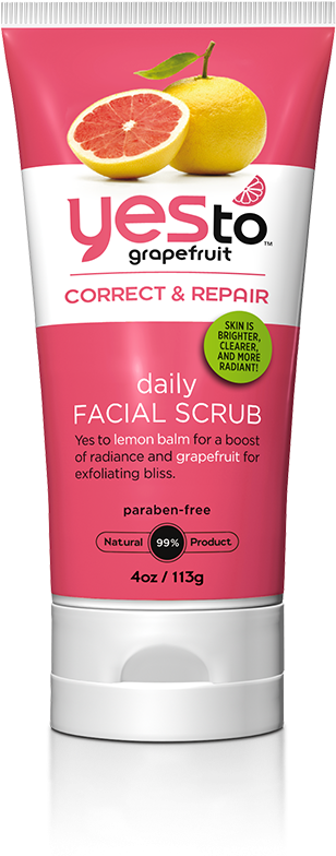 Yes To Grapefruit Daily Facial Scrub Packaging PNG image