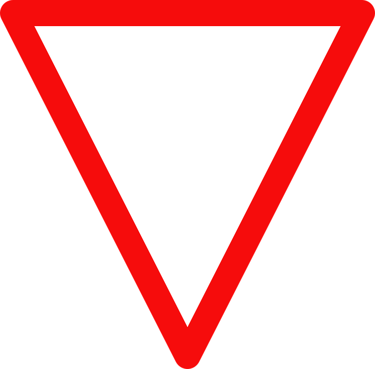 Yield Sign Blank Triangle PNG image