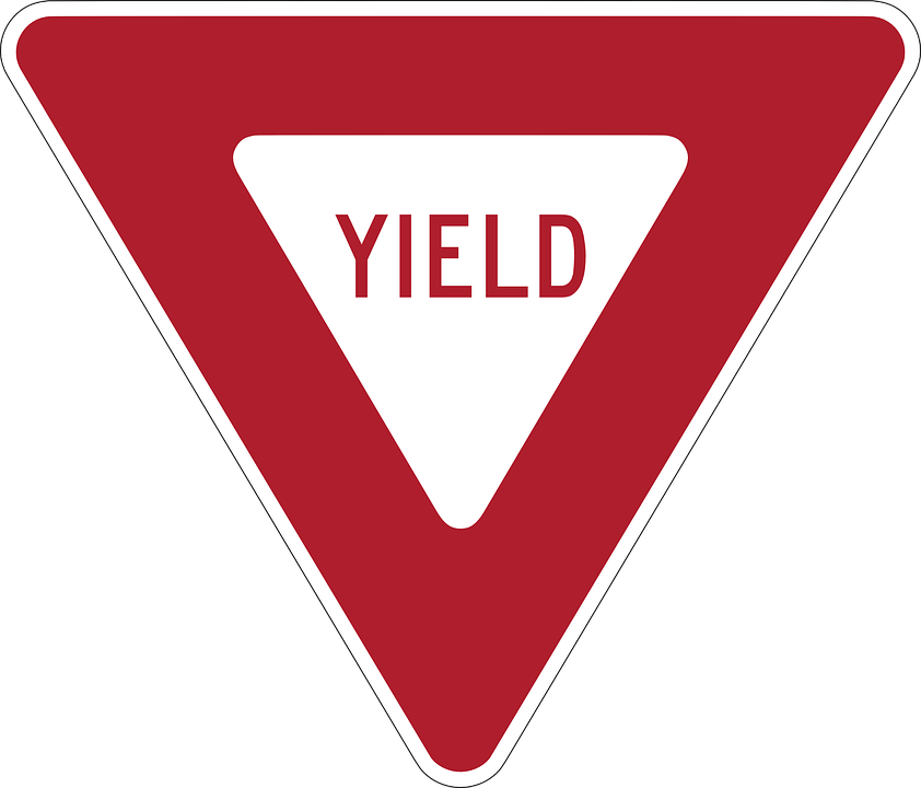 Yield Traffic Sign PNG image