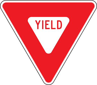 Yield Traffic Sign PNG image