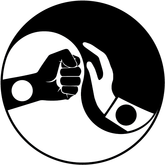 Yin Yang Hands Symbol PNG image