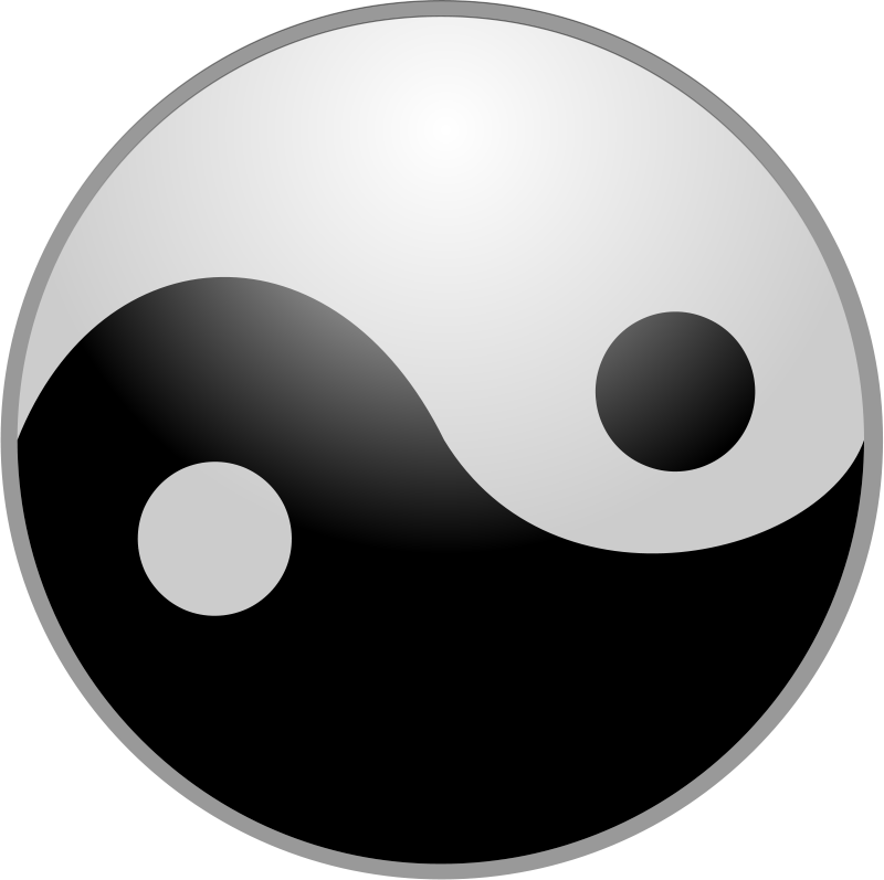 Yin Yang Symbol Balance PNG image