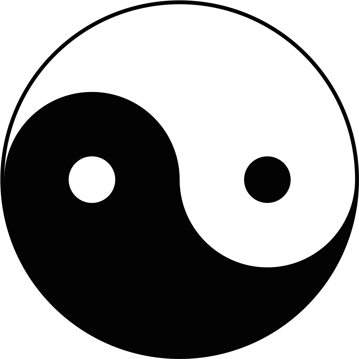 Yin Yang Symbol Balance Contrast.png PNG image