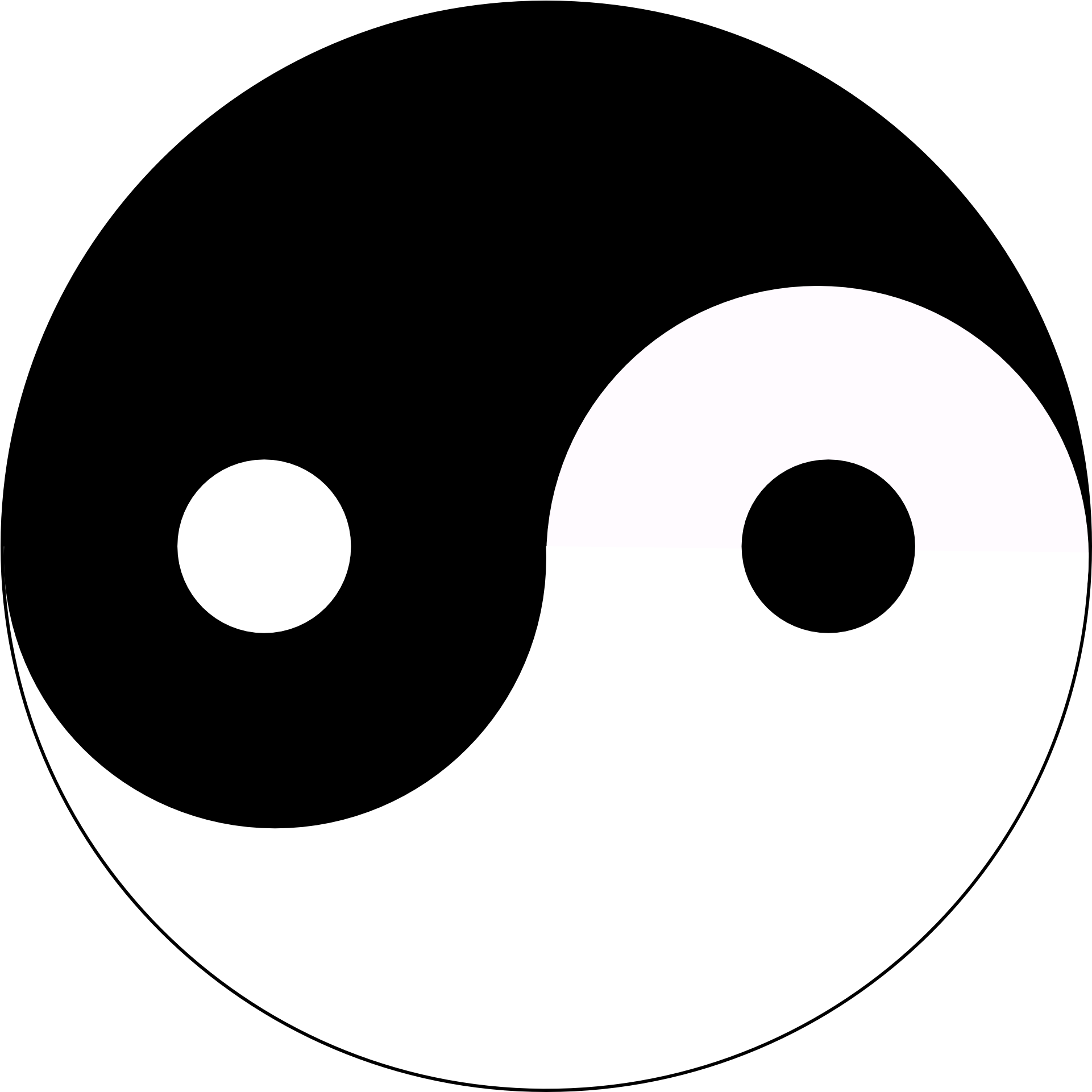 Yin Yang Symbol Balance Contrast PNG image