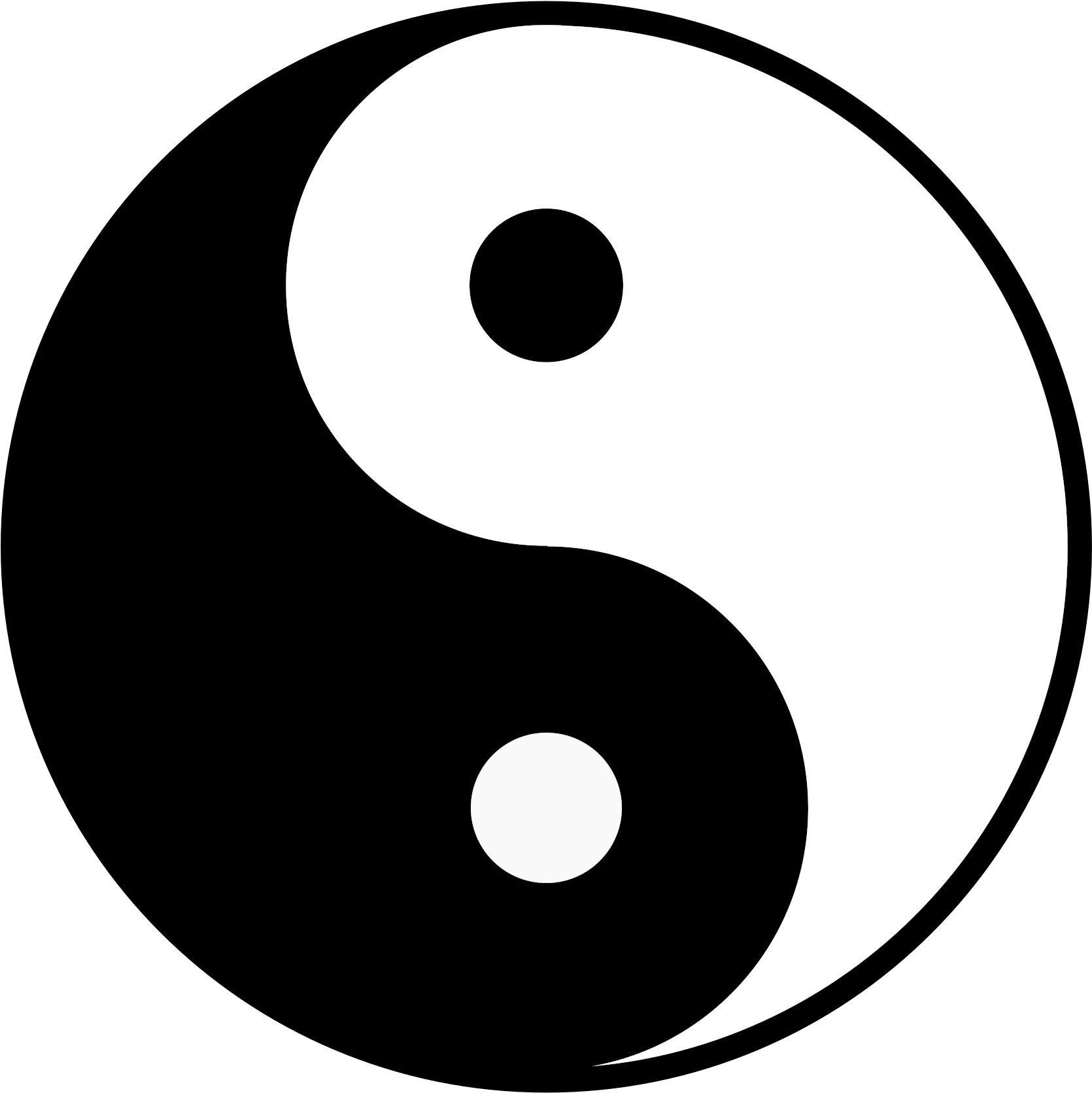 Yin Yang Symbol Graphic PNG image