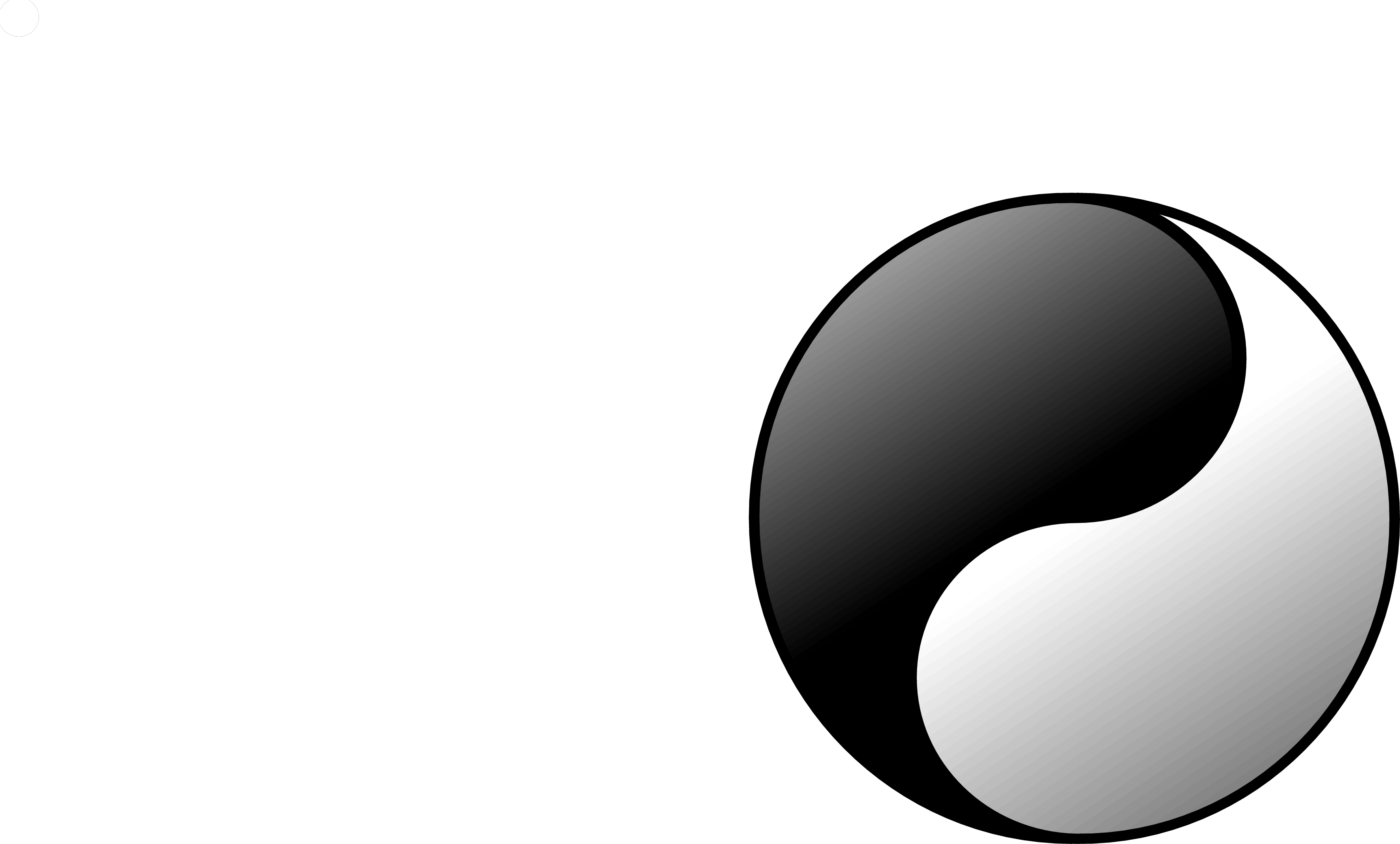 Yin Yang Symbol Graphic PNG image