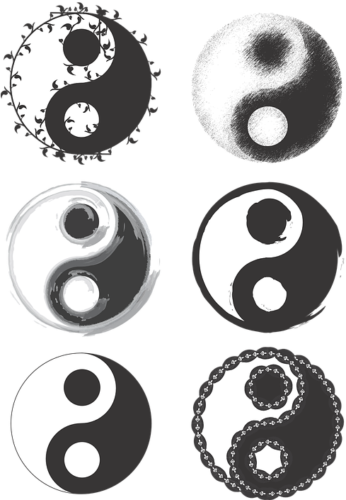 Yin Yang Variations PNG image