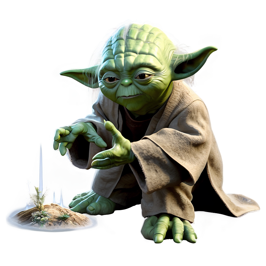 Yoda Dagobah Scene Png Atf49 PNG image