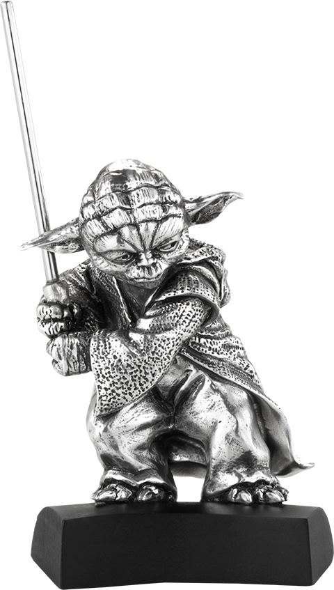 Yoda Figurinewith Lightsaber PNG image