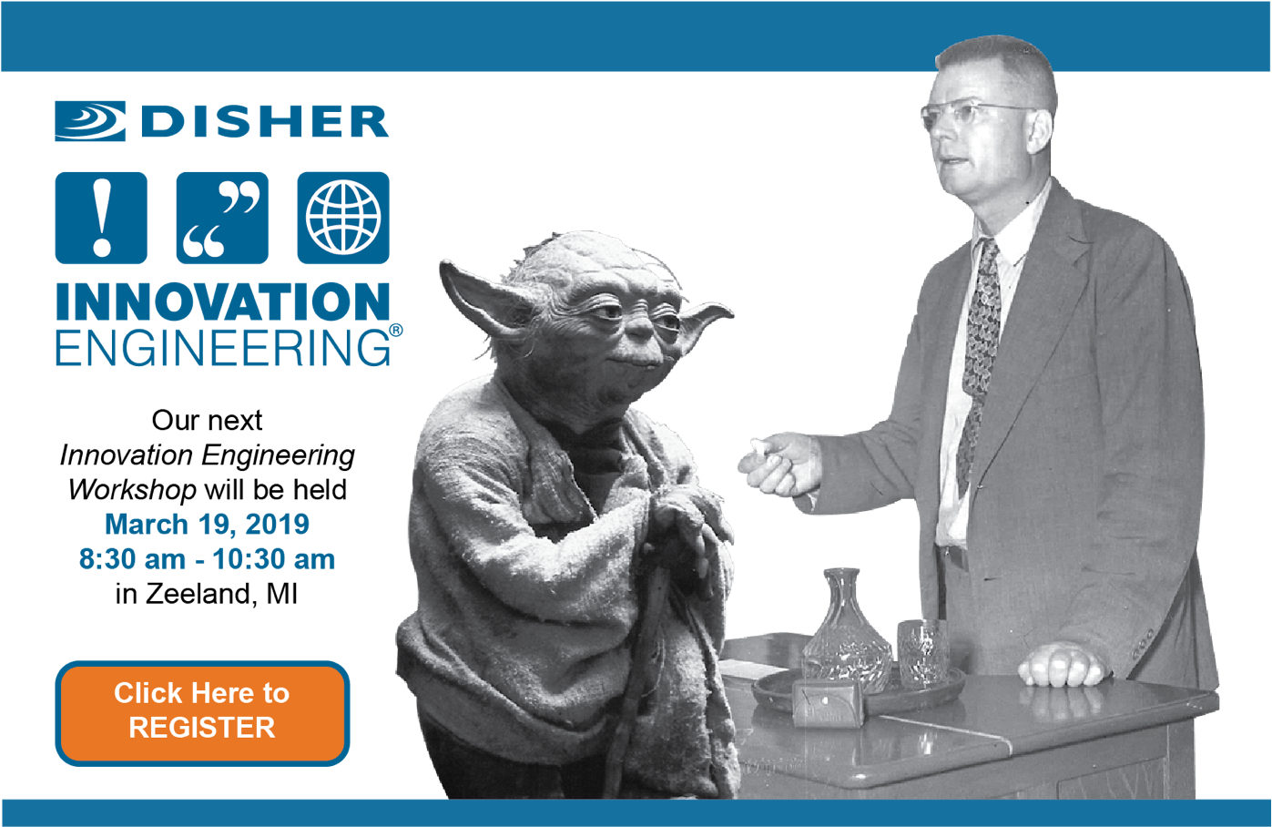 Yoda Innovation Workshop Advert PNG image