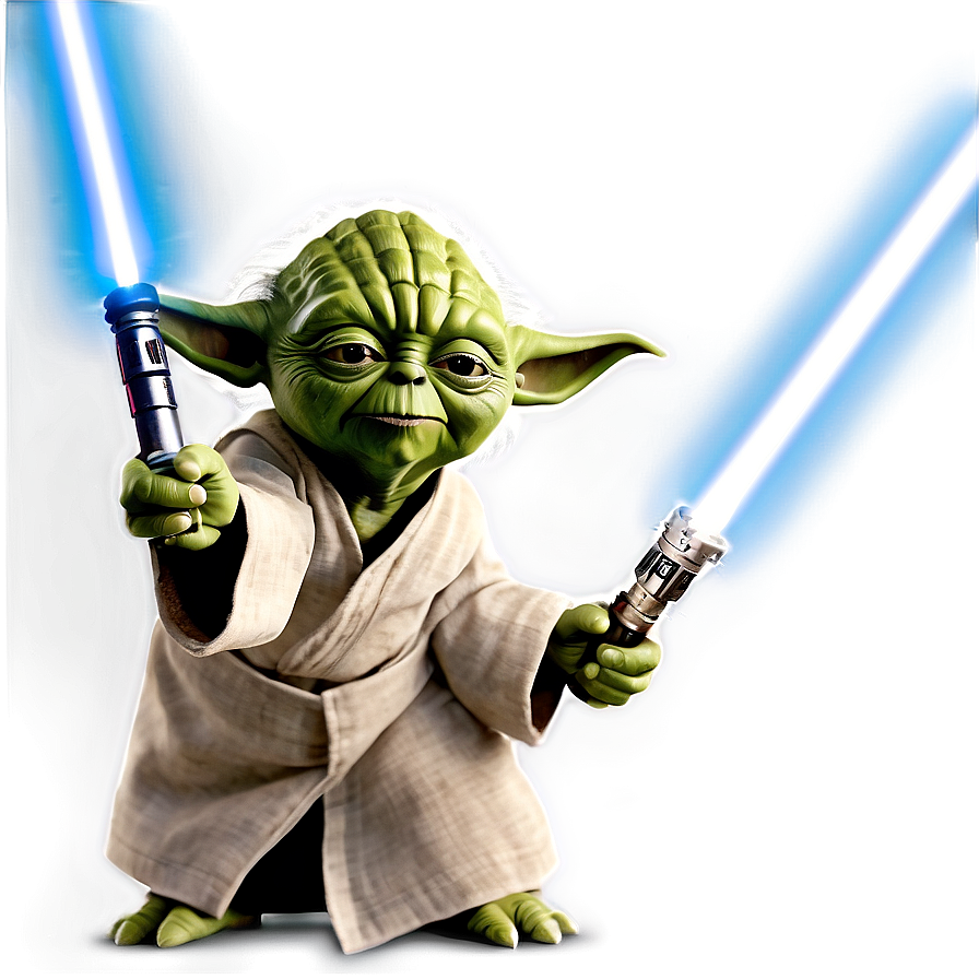 Yoda Lightsaber Pose Png 05232024 PNG image