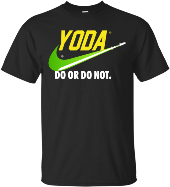 Yoda Nike Parody T Shirt Design PNG image