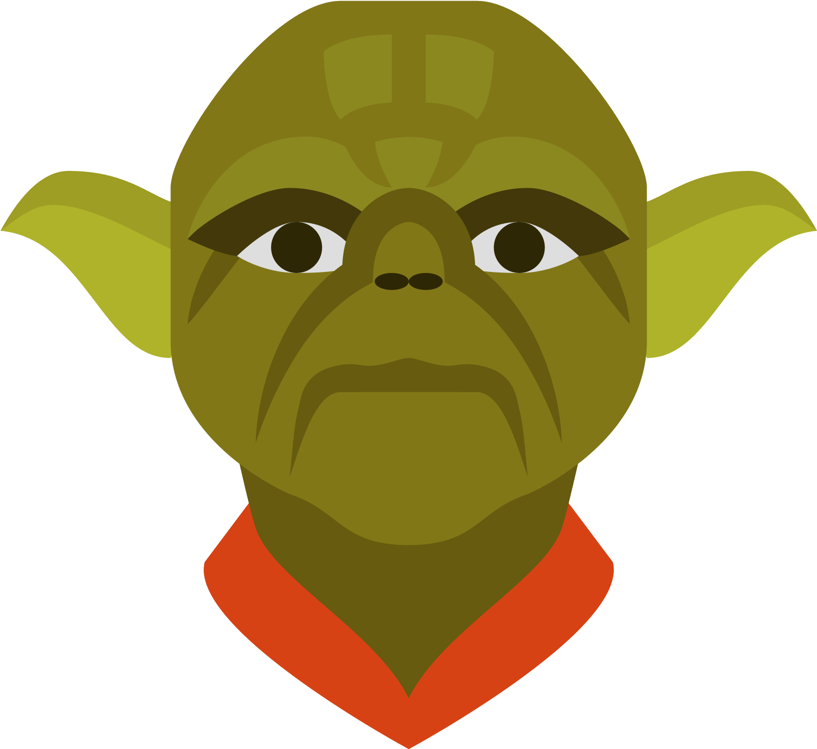 Yoda Vector Portrait PNG image